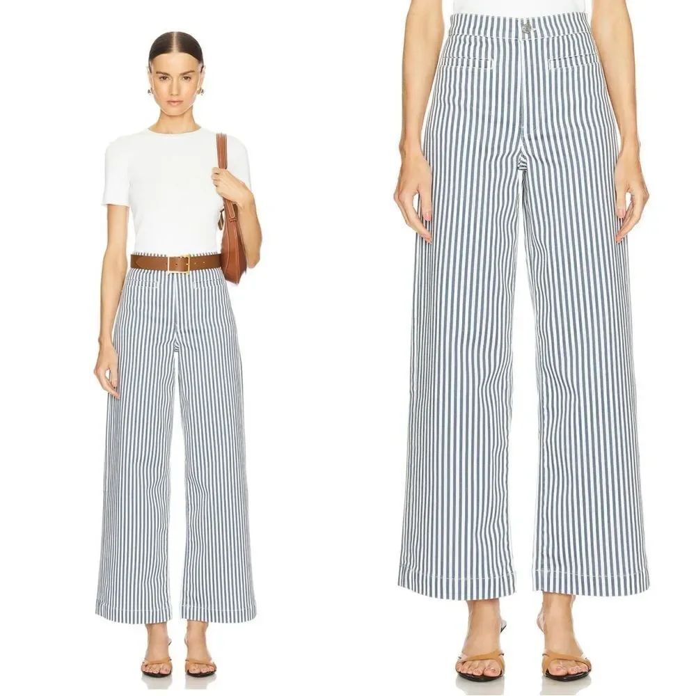 NEW FRAME Tailored Trouser in Seaport Stripe